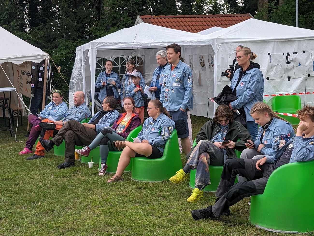 Det uniformerede korps FDF på Folkemødet