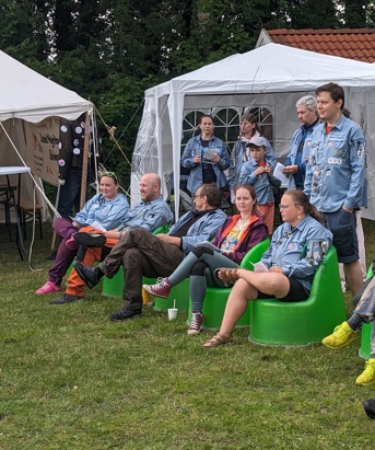 Det uniformerede korps FDF på Folkemødet